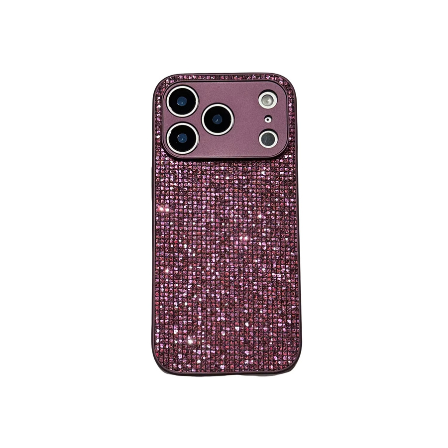 Stoßfeste Aurora Handyhülle mit diamantglänzendem Effekt und matter Beschichtung für iPhone 17, 16, 15, 14, 13 Pro Max Plus XS XR in Schwarz - Bild 4