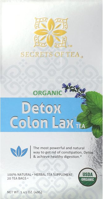 Secrets of Tea Bio Detox Colon Lock Tee, 20 Teebeutel, 40g - Bild 1