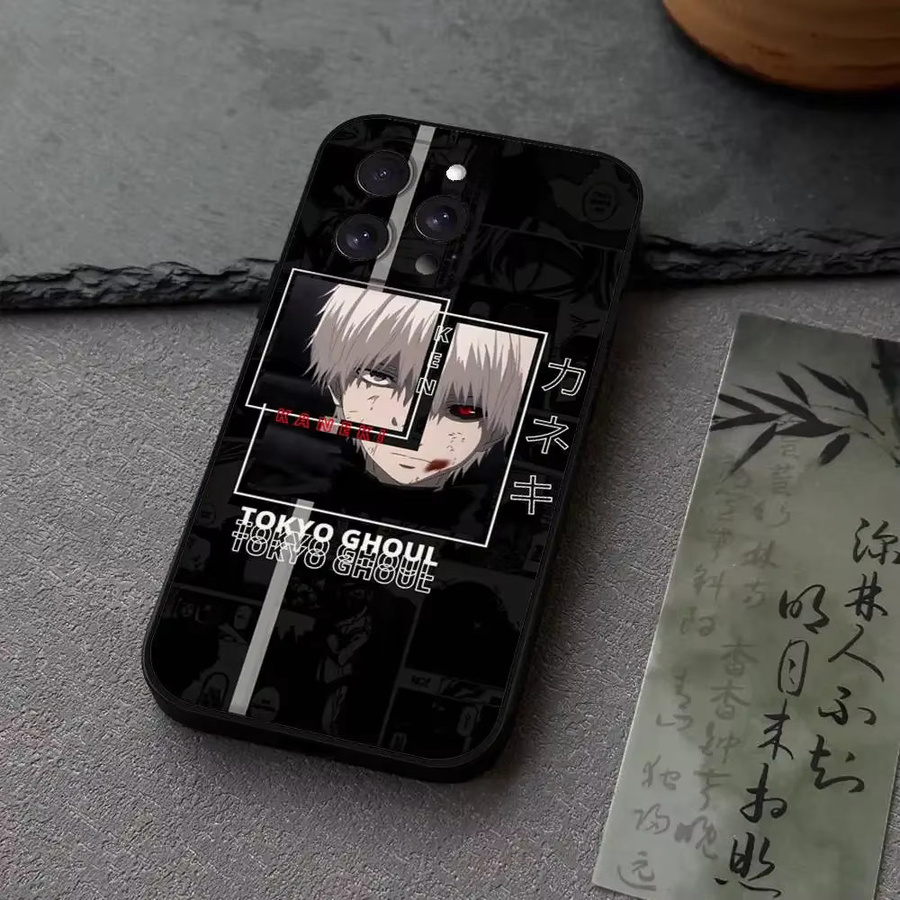 T-Tokyo Ghoul Anime Handyhülle aus schwarzem Silikon für Apple iPhone Modelle - Bild 2