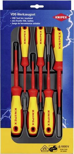 Knipex VDE Schraubendreher-Set 6-teilig Plus/Minus 00 20 12 V05 - Bild 1