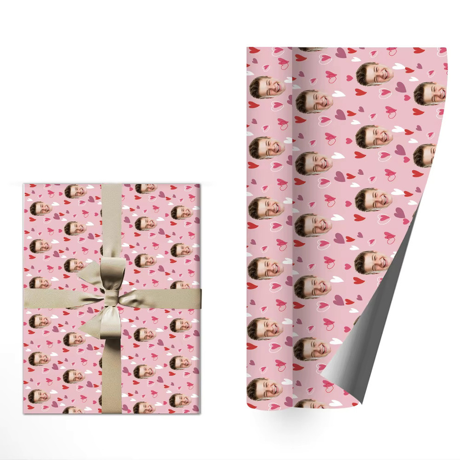 Joy-enlife Geschenkpapier mit rosa Liebesherz Muster für Valentinstag und Hochzeiten - Bild 4