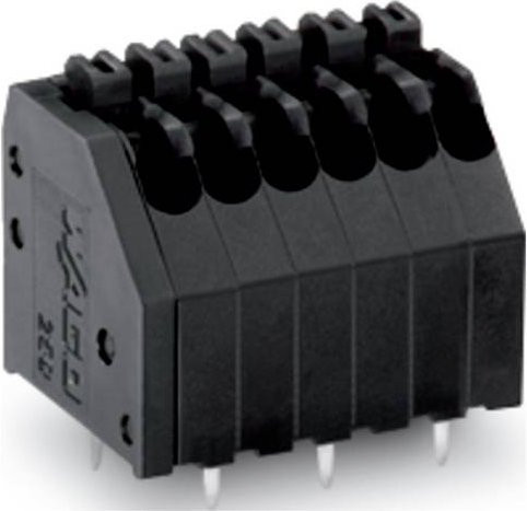 WAGO Leiterplattenklemme 250-408/353-604 in Schwarz, 220 Stück - Bild 1