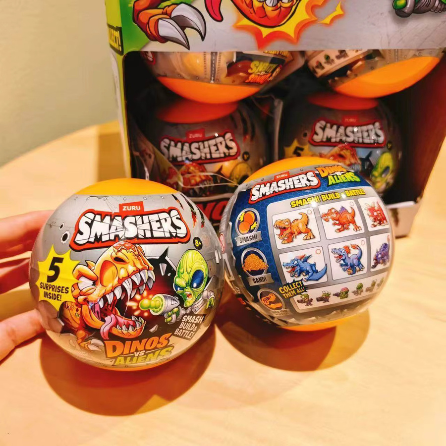 ZURU 5 Surprise Explosion Dinosaurier- und Alien-Kampf, Tyrannosaurus Rex Blind Box Kapselball Spielzeugball - Bild 3