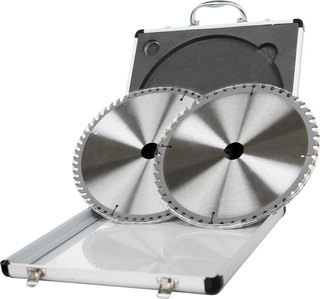 Scheppach HW-Sägeblatt-Set 2-teilig in Silber mit 48 und 60 Zähnen, Durchmesser: 254 mm, Bohrung: 30 mm - Bild 1