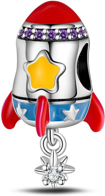 Charm Perlenkomponenten Kupfer, Zirkonia, gray, Damen - Bild 1