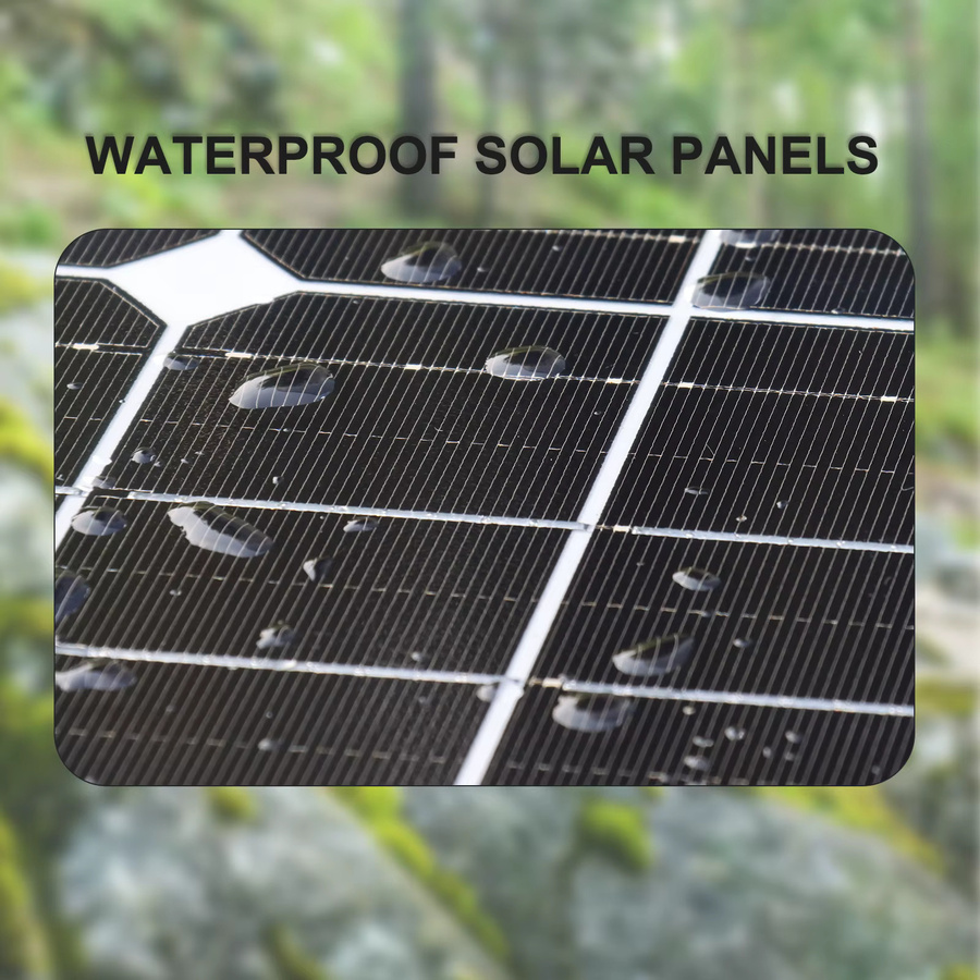 Boguang 2er Set Monokristalline Solarmodule 400W (2x 200W) 24.75V Glas Rigid Solar Panel Schwarz für Camping, Haus, Balkon, Wohnmobil und Boot - Bild 3