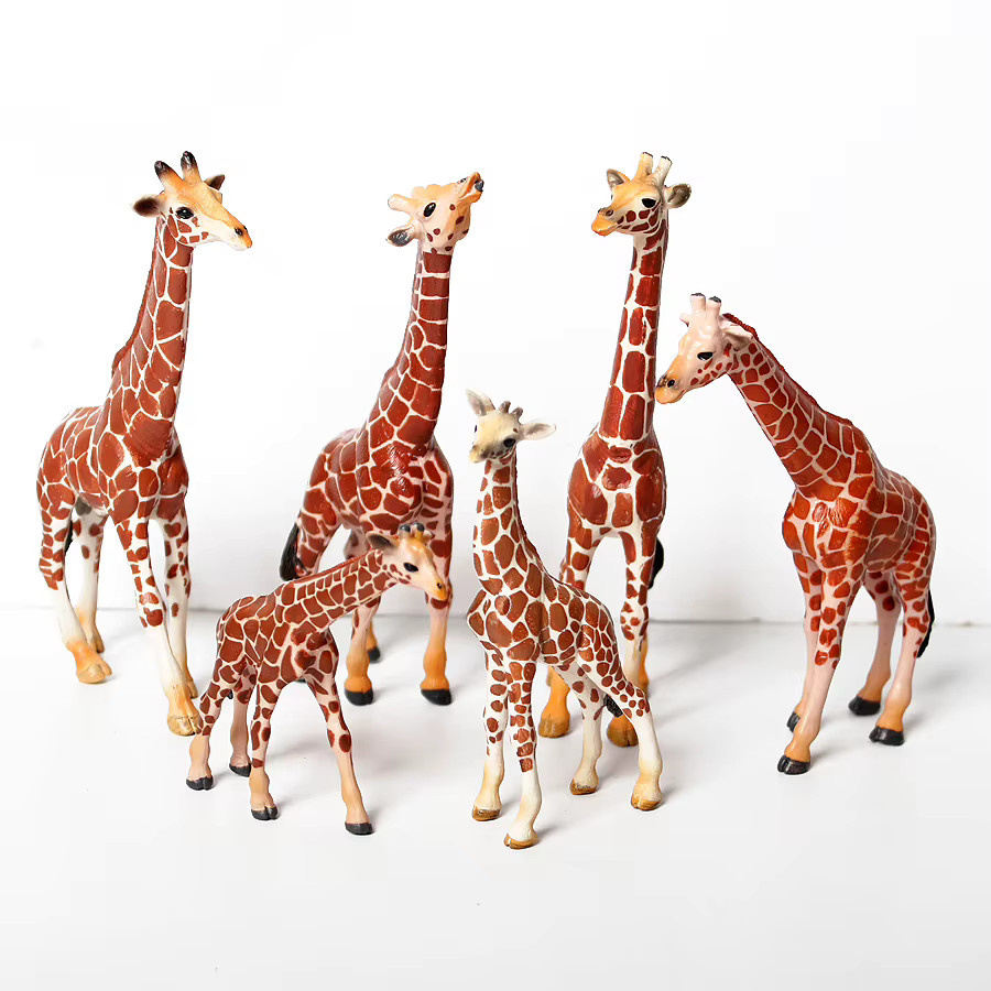Simulation Wilde Waldtiere Okapi Giraffe Wildebeest Zebra, Kunststoffmodell Figur - Bild 2