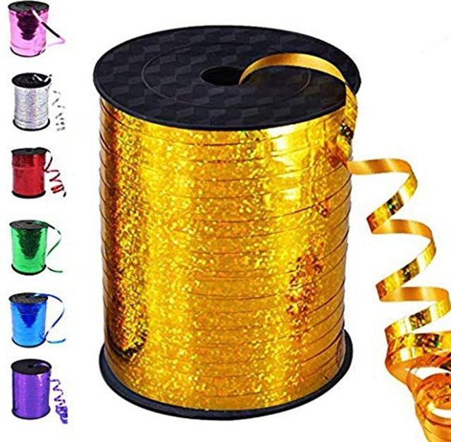 Silbernes Satinband für Dekorationen bei Hochzeiten, Geburtstagen und Partys, 500 Yard - Bild 1