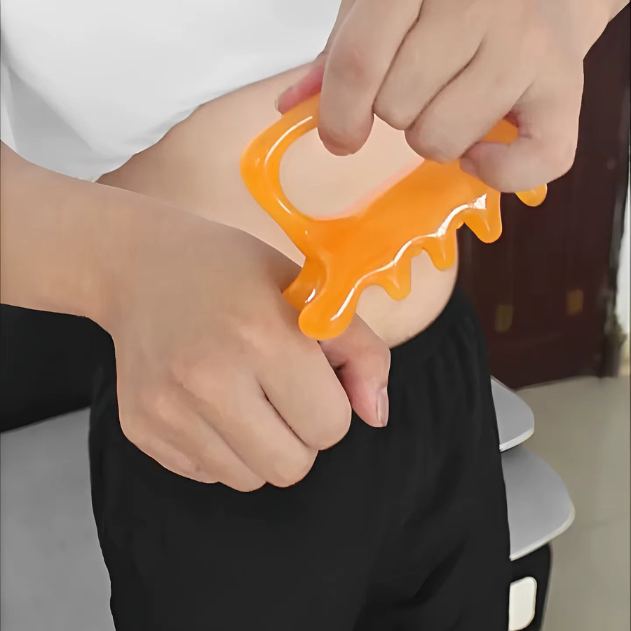 DKSHETOY Faszienmassageblaster, Cellulite-Massagegerät, Orange, Unisex - Bild 2