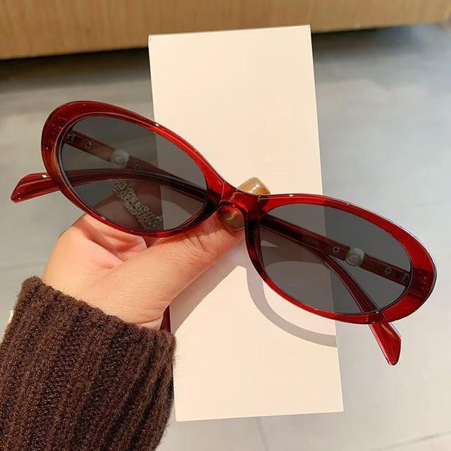 CICI Global Glasses Sonnenbrille, oval, Unisex, Kunststoff, rot, grau - Bild 1