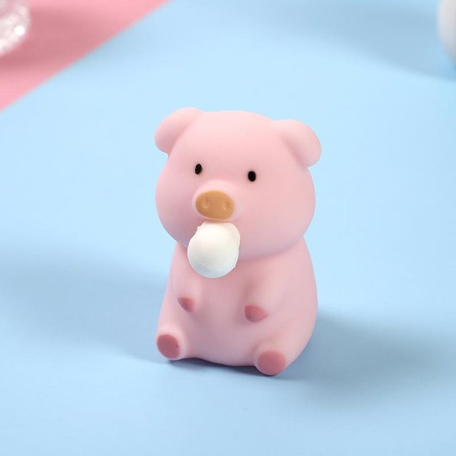 Fashnics Schwein, Blaseblasendes Quetschspielzeug, Anti-Stress Fidget-Spielzeug - Bild 1