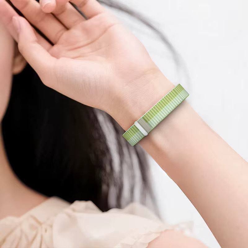 SNQP Nylon-Armband für Xiaomi Mi Band 8, 9 und 10 in Schwarz - Bild 4