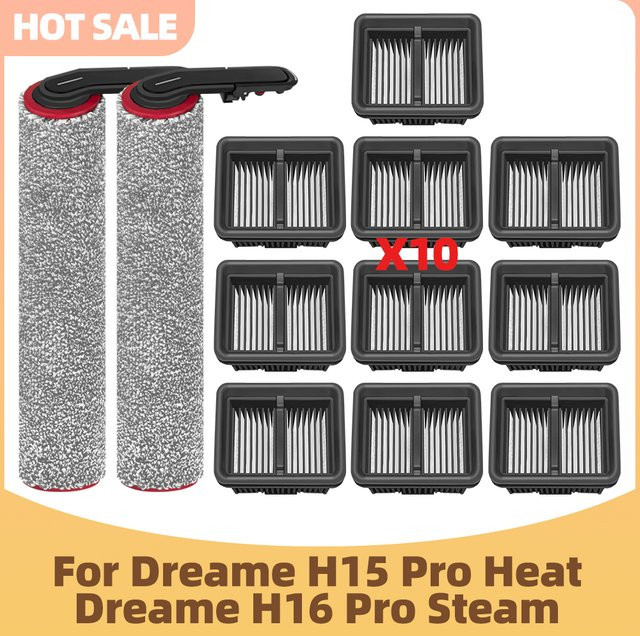 Zubehörset für Dreame H15 Pro Heat und Dreame H16 Pro Steam mit Rollenbürsten und Filtern - Bild 1