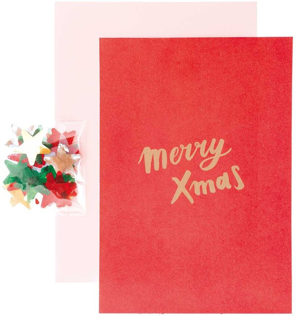 Rico Design Paper Poetry Grußkartenset Merry Xmas - Bild 1