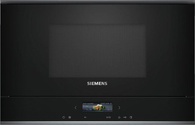 Siemens iQ700 Einbau-Kombi-Mikrowelle BE732L1B1 in Schwarz - Bild 1
