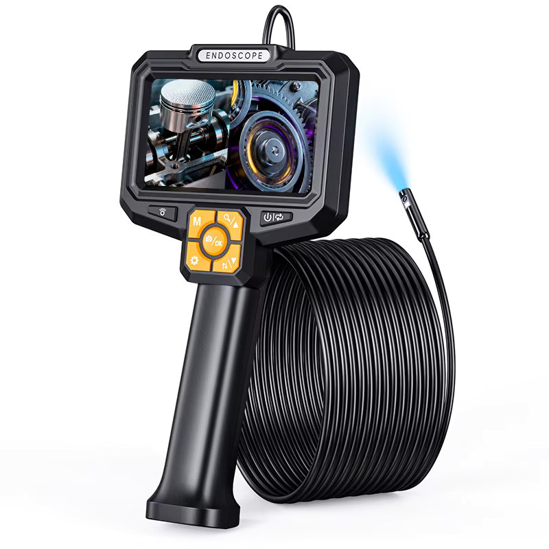 KERUI Industrie-Endoskopkamera mit 5 Zoll IPS-Bildschirm, Dual Lens Dual View, 1080P Rohrinspektion für Autokanäle, Schwarz - Bild 6