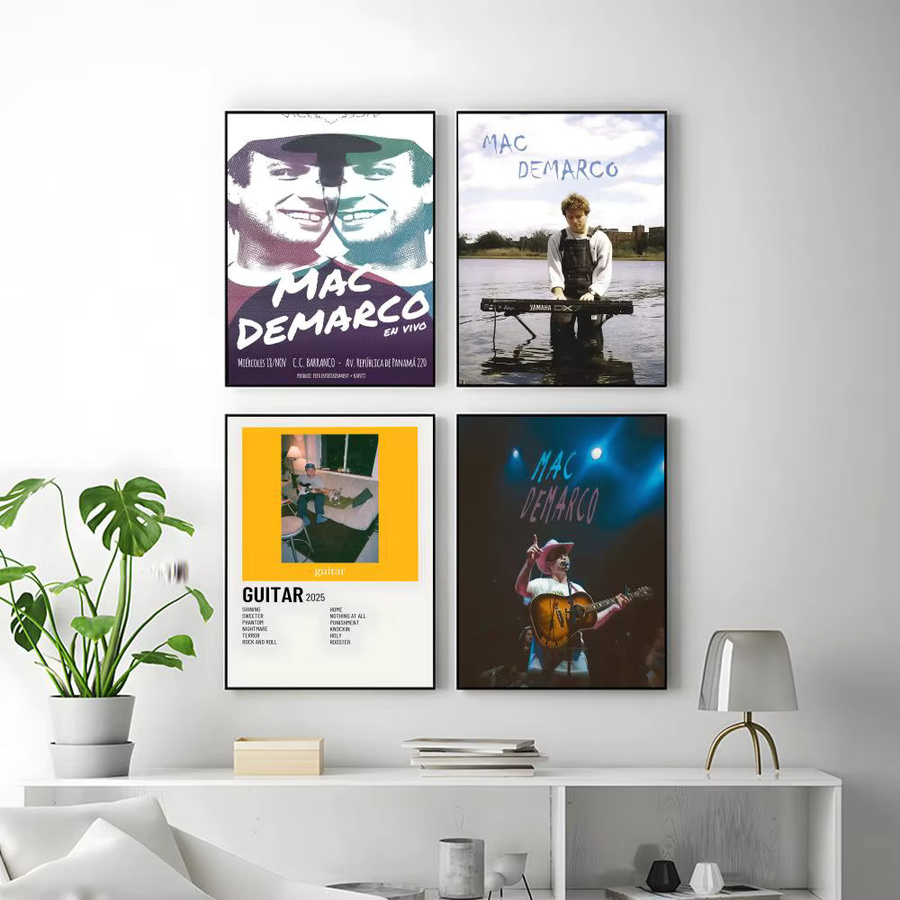 M-Mac D-DeMarco Canada Singer Poster als wasserdichte und selbstklebende Wanddekoration in Mehrfarbig - Bild 2