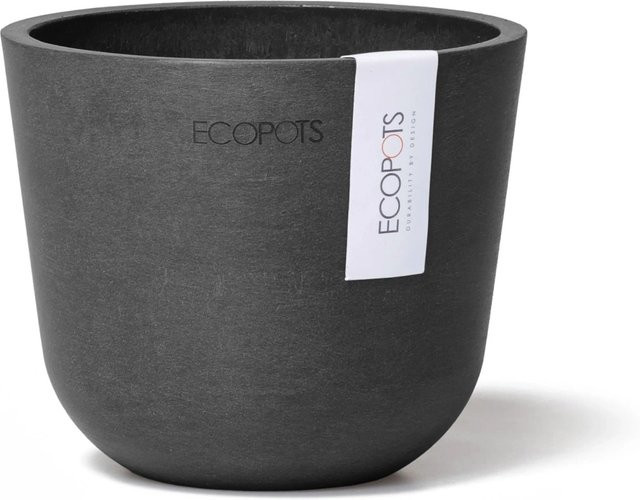 Ecopots Pflanztopf Oslo Mini Dunkelgrau B: 11,5 cm, T: 10 cm, H: 10 cm - Bild 1