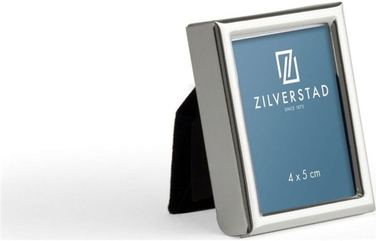 Zilverstad Bilderwechselrahmen aus Metall in Silber für Tischaufsteller oder Wandmontage, Format: 4 x 5 cm - Bild 2