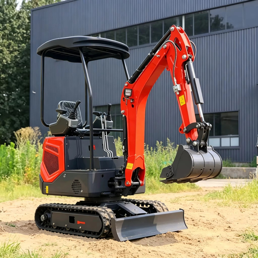 YITUI Mini-Hydraulikbagger Raupenbagger mit Mehrfachanbaugeräten für Garten und Landwirtschaft - Bild 2