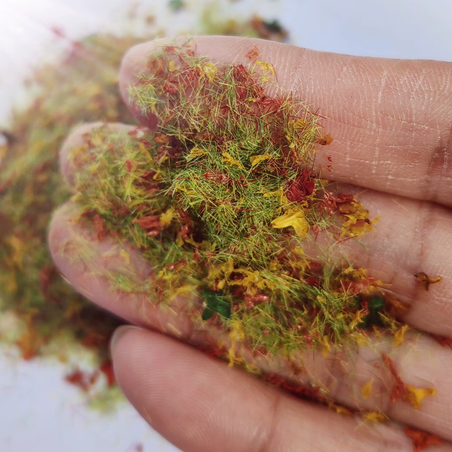 TERAYSUN Miniatur-Graspulver mit gemischten Herbstblättern, Bunt / Mehrfarbig, Zubehör - Bild 2