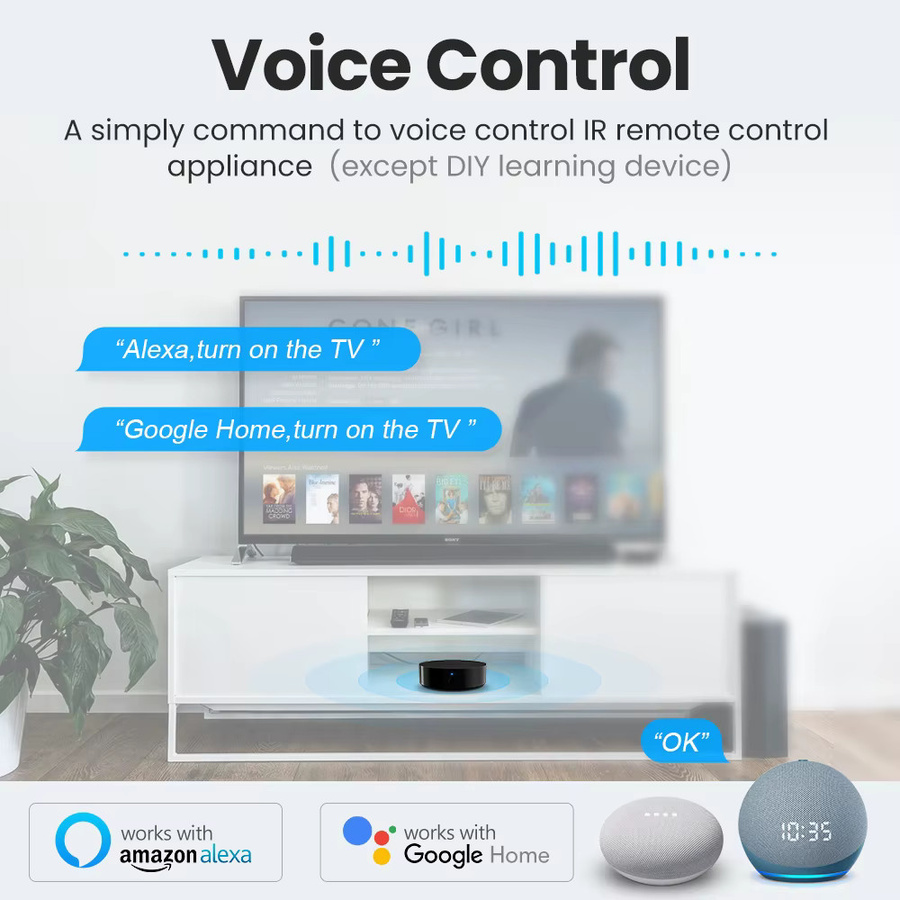 AVATTO Tuya WiFi IR Smart Home Infrarot Fernbedienung für Klimaanlage und TV, Schwarz, kompatibel mit Alexa und Google Home - Bild 3