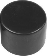 Floraworld Pfostenkappe rund aus Kunststoff in Anthrazit, B/T/H: 3 x 3 x 2 cm - Bild 3