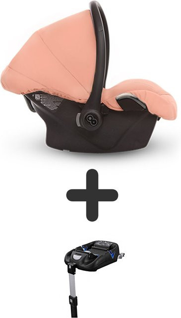 TPFLiving Babyschale Ultra Stoff mit Isofix in Apricot und Nickel - Bild 1