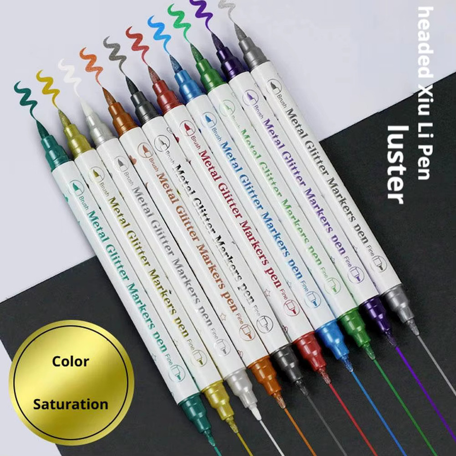 Bunte Acryl-Marker Gelstifte für temporäre Tattoos und kreatives DIY-Design inklusive Tattoo-Vorlagen-Set - Bild 2