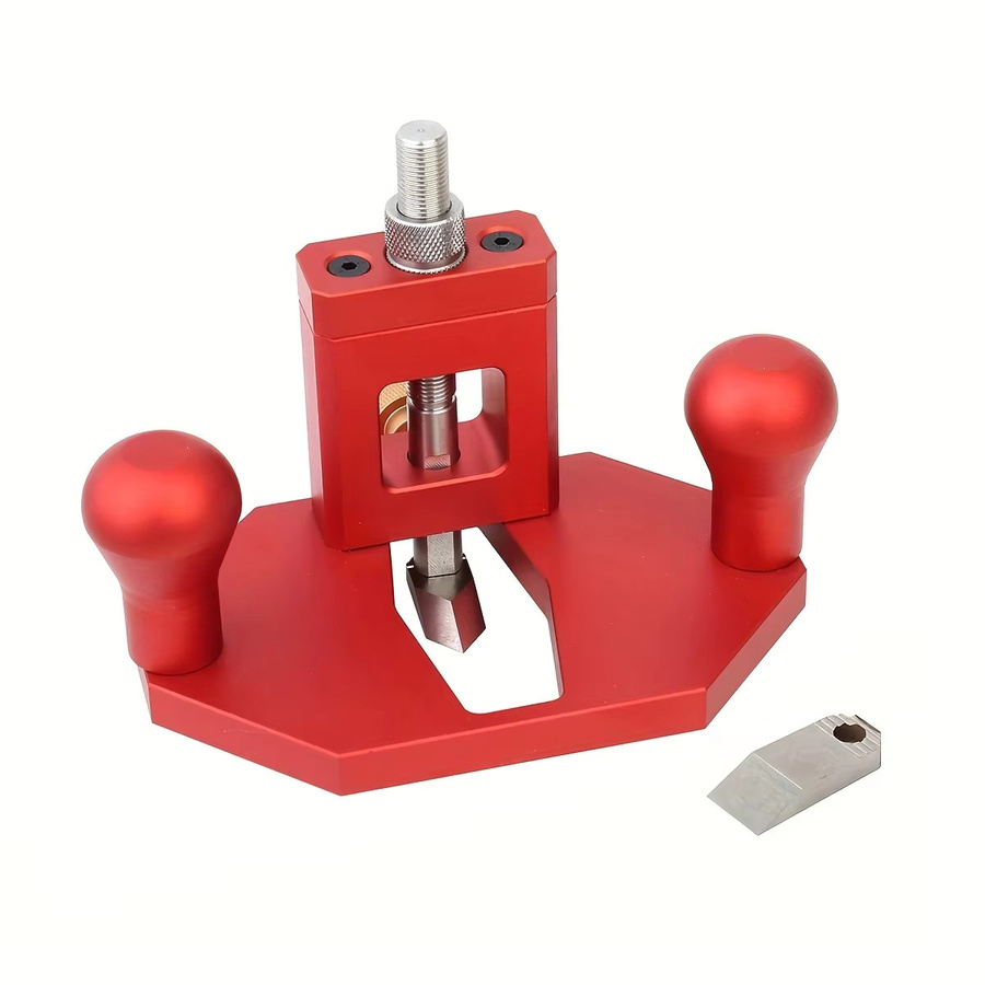 KPXIN Router Hand Nut Hobel zum Schneiden von Rillen mit 2 Klingen in Rot - Bild 2