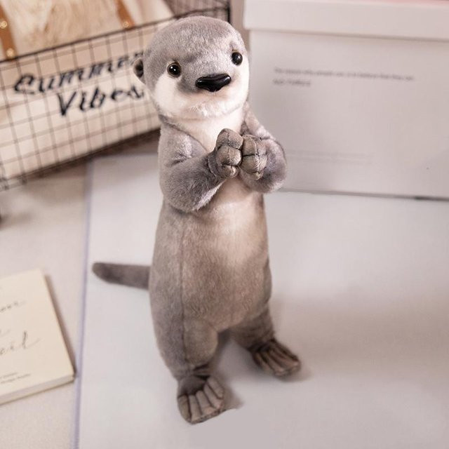 Roter Panda Otter Kurzschwanzkänguru Seeotter Plüschtiere, grau, ab 14 Jahren - Bild 1