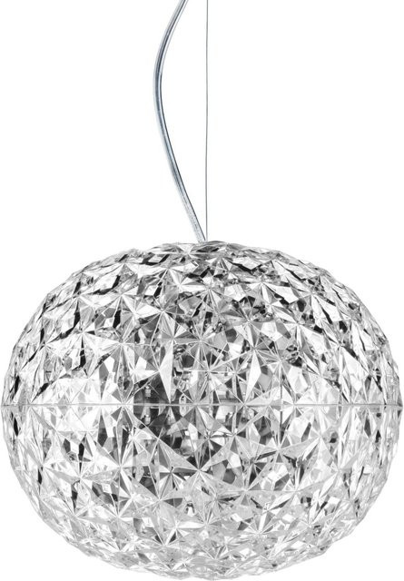 Kartell Planet Hängeleuchte in Transparent mit silbernen Akzenten - Bild 1