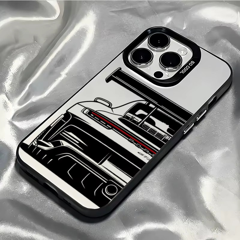 Luxuriöse Handyhülle mit Auto-Muster von Wolkerfly für iPhone 11 bis iPhone 17 Pro Max in Multicolour - Bild 5