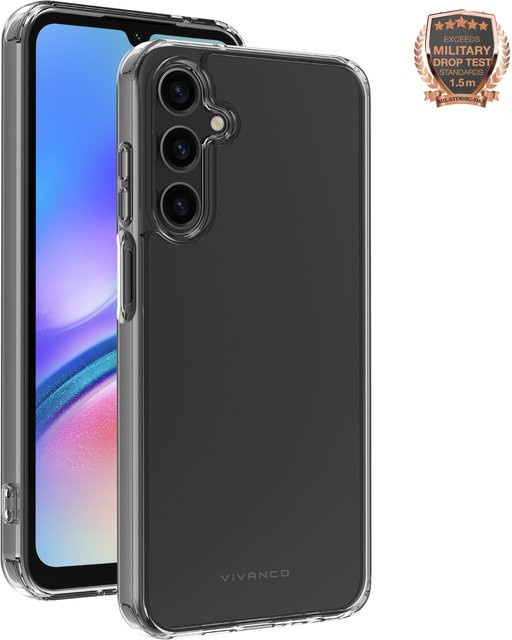 Vivanco Anti-Shock Schutzhülle für Samsung Galaxy A05s, Transparent, 1,5m Drop-Protection - Bild 1