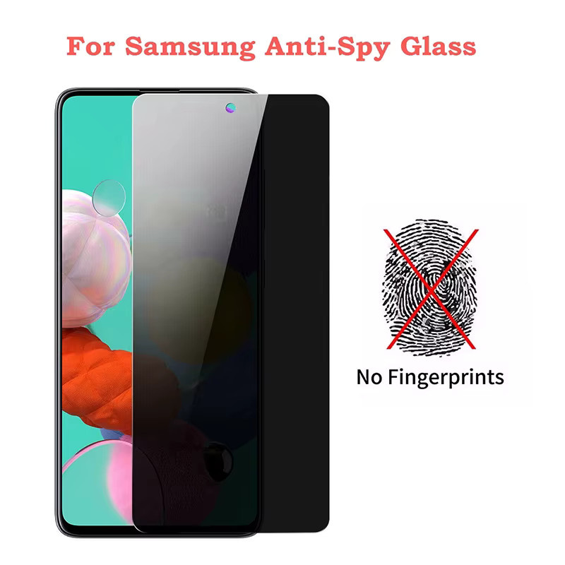 3er-Pack Anti-Spion Schutzglas für Samsung Galaxy A15 A35 A55 A05 A14 A54 A12 A17 A16 A26, Transparent - Bild 3