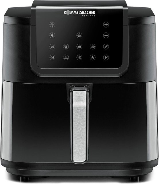 Rommelsbacher Heißluftfritteuse FRH 1700 in Schwarz und Edelstahl - Bild 2