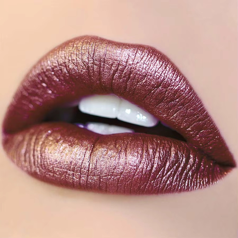 KAFURUX Lippenstift, Red Metallic, Glitter - Bild 3