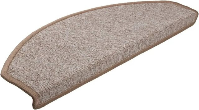 vidaXL Treppenmatten 15 Stück, Hellbraun, rutschfest und schalldämmend, B/T/H: 65 x 24 x 4 cm - Bild 1
