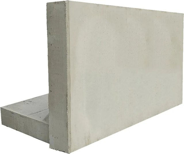EHL Stützwinkel L-Stein in Grau, B: 100 cm, H: 55 cm, Wandstärke: 12 cm - Bild 1