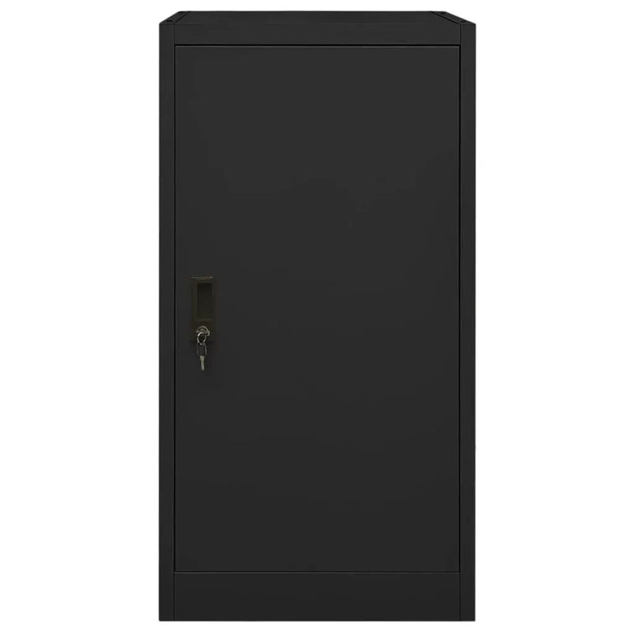 vidaXL Sattelschrank aus Stahl in Schwarz mit Schloss, B/T/H: 53 x 53 x 105 cm - Bild 2