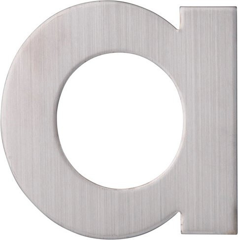 ALPERTEC Hausnummer aus Edelstahl in Silber, B/T/H: 11,7 x 17,0 x 1,8 cm - Bild 1