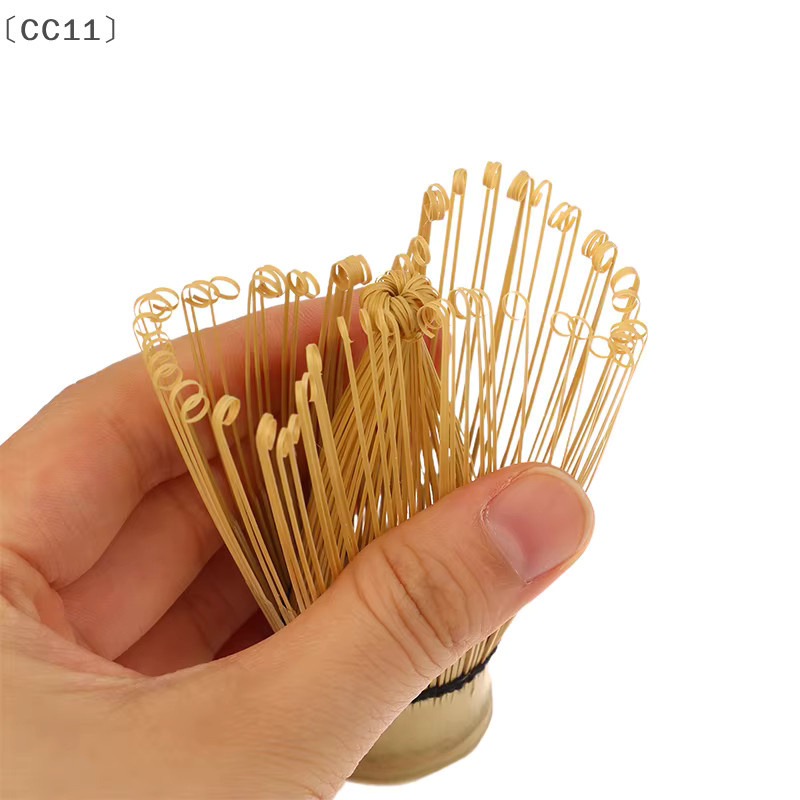 KuZHEN Matcha-Schneebesen aus Bambus, traditioneller Matcha-Rührer, beige, spülmaschinenfest - Bild 2