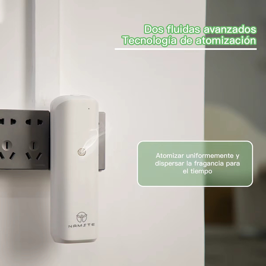NAMASTE Plug-in Wand-Duftdiffusor in Weiß, wasserloser intelligenter Aroma-Diffusor für ätherische Öle und Raumduft - Bild 2