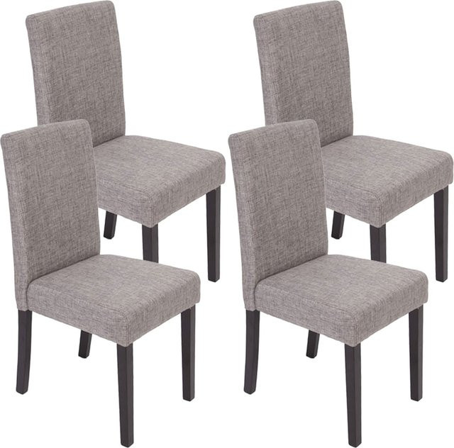 MCW Esszimmerstuhl Littau 4er-Set in Grau aus Textil mit modernem Design - Bild 1