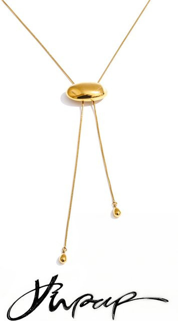 Yhpup Halskette Edelstahl, Gold, 70 cm, Damen - Bild 1