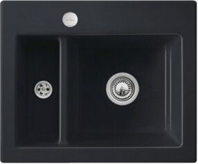 Villeroy & Boch Spüle Subway 60 XM Flat bündig in Graphit mit Ablaufgarnitur und Excenterbetätigung - Bild 1