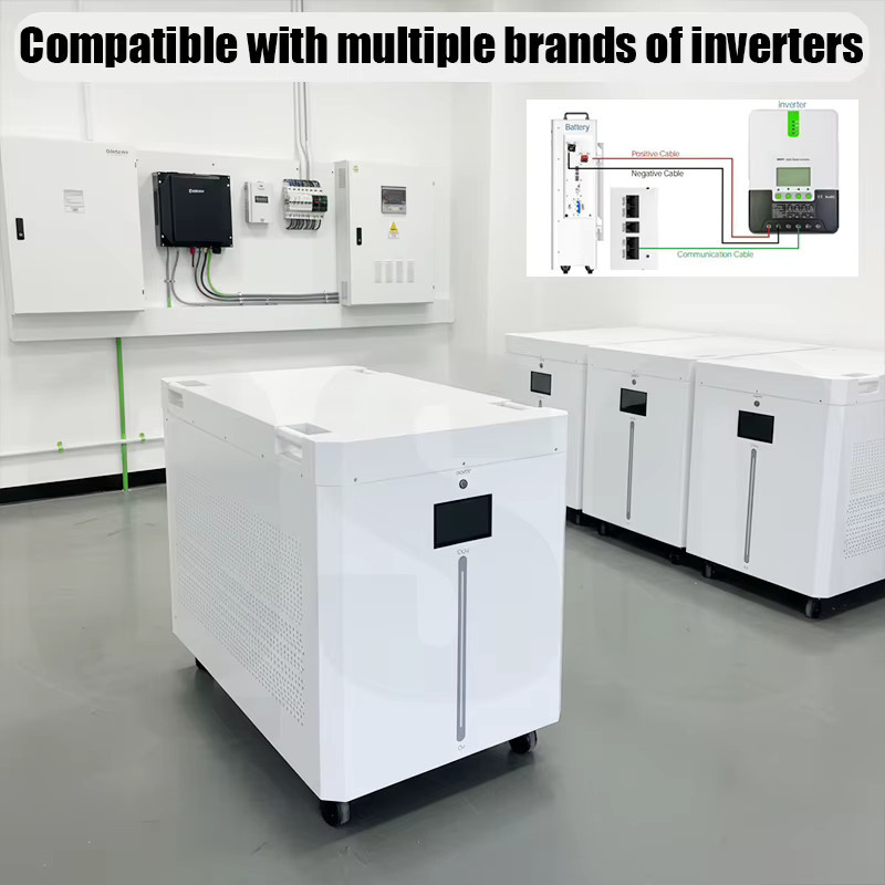 QSO All-in-One LiFePO4 Batteriepack 51,2V 50kWh 900Ah Lithium-Speicher in Weiß für Solar-Heimenergiesysteme - Bild 3
