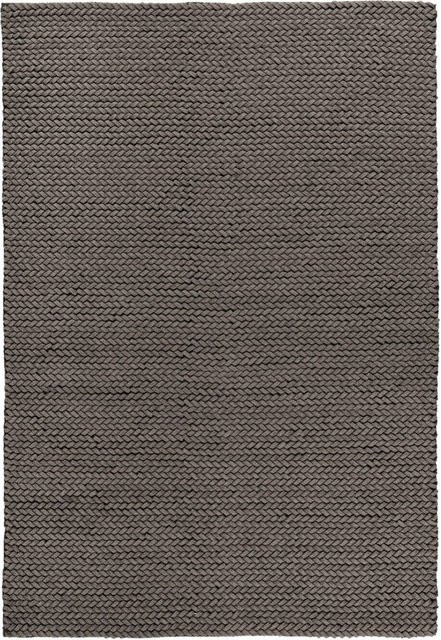 Padiro Flachflorteppich Robbie aus neuseeländischer Wolle, grau, B: 200 cm, H: 2,1 cm, L: 290 cm - Bild 1