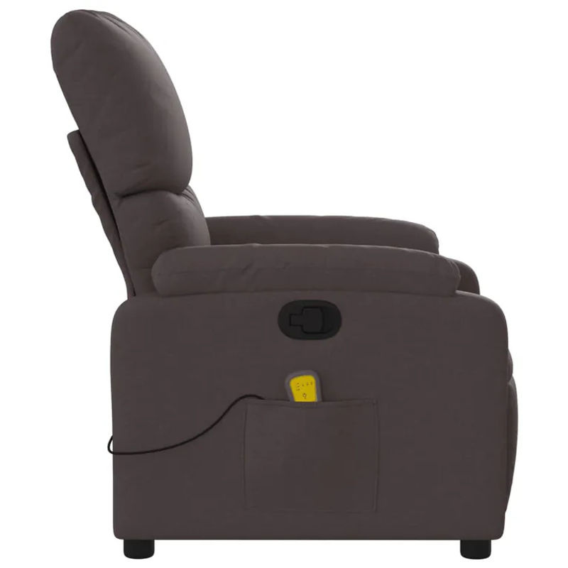 Vidaxl Klappbarer Massagesessel als Relaxsessel mit Stoffbezug in Braun - Bild 7