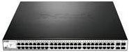 D-Link Web Smart Network Switch DGS-1210-52MP in Schwarz mit 48 Ports (8 x PoE+ und 40 x PoE) sowie 4 x SFP, Desktop oder Rack-montierbar - Bild 1